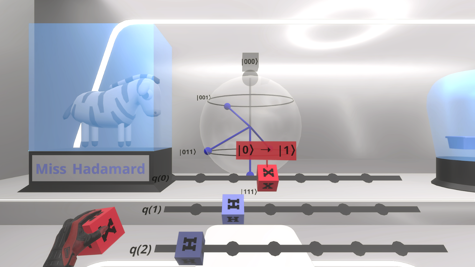 Screenshot Virtual-Reality-Simulation QuantumVR